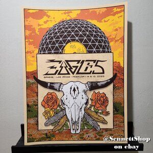 Feb. 14 & 15, 2025 / Eagles Sphere Poster / WEEKEND 11 / Las Vegas 2025